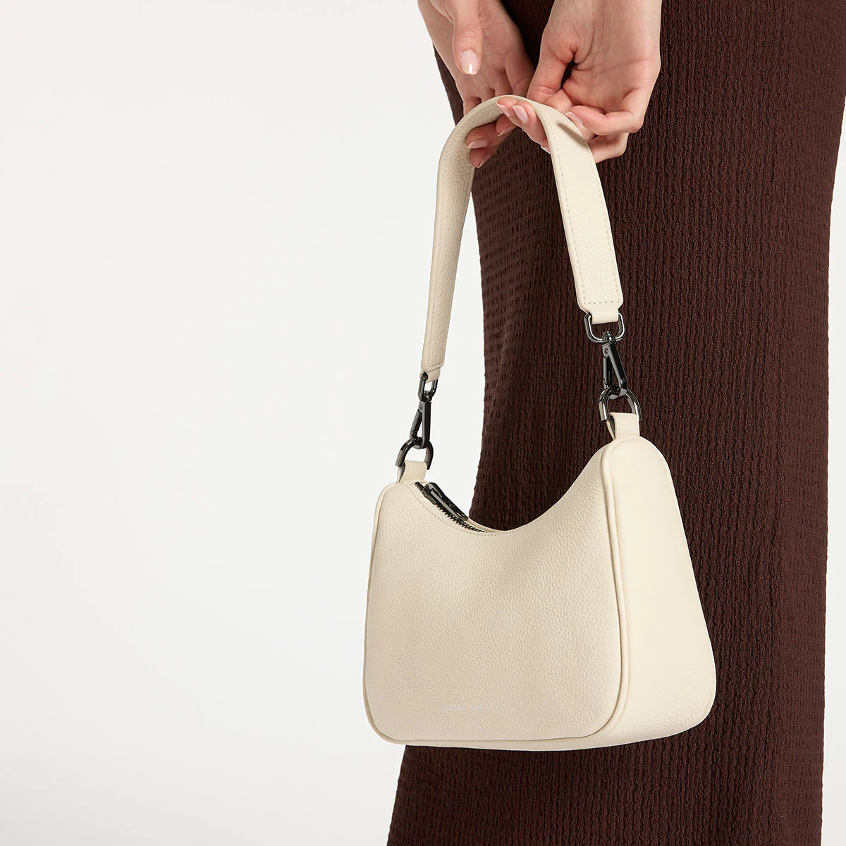 Leather Strap Short - Chalk - Image 3